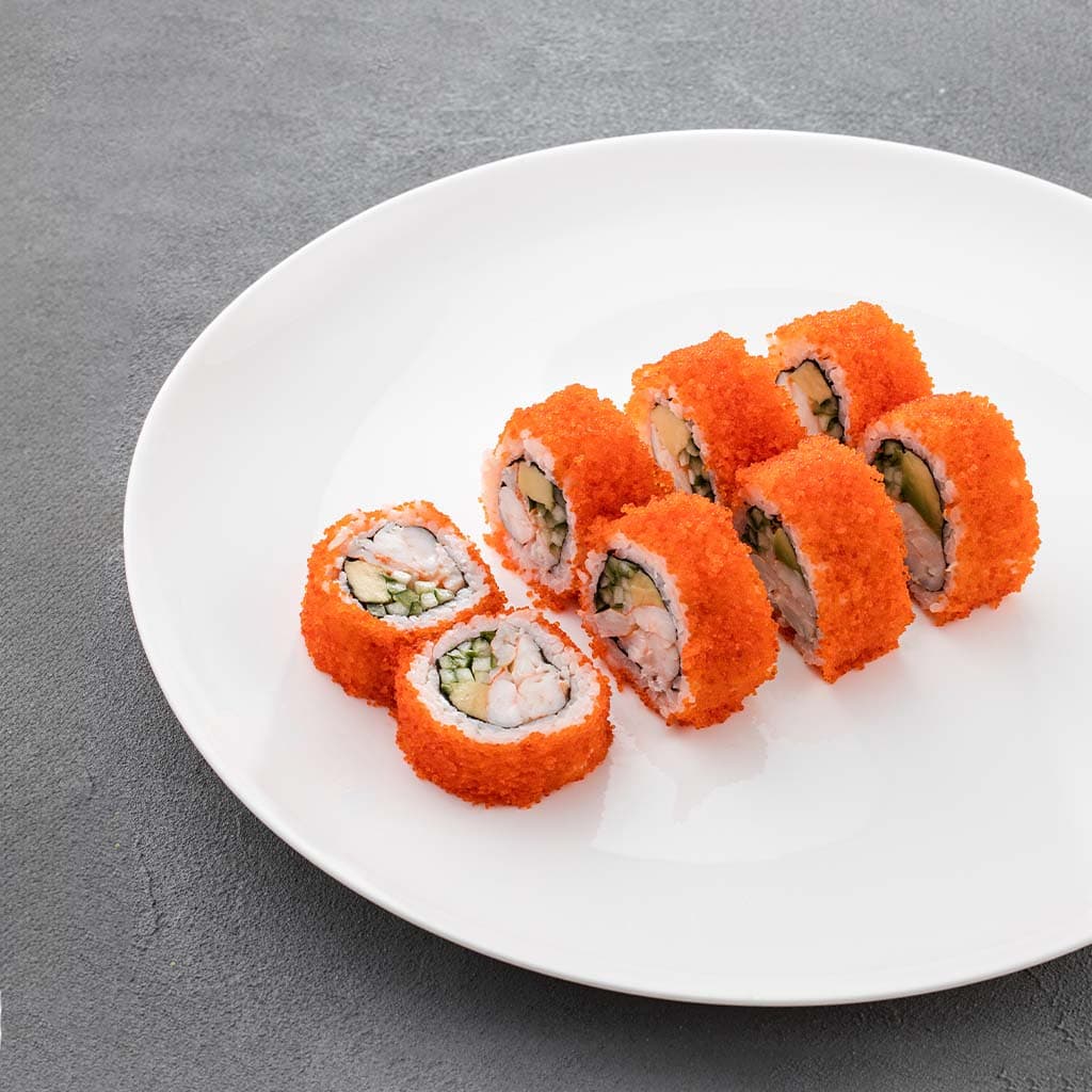 როლი კალიფორნია ვეფხვის კრევეტით ხიზილალაში